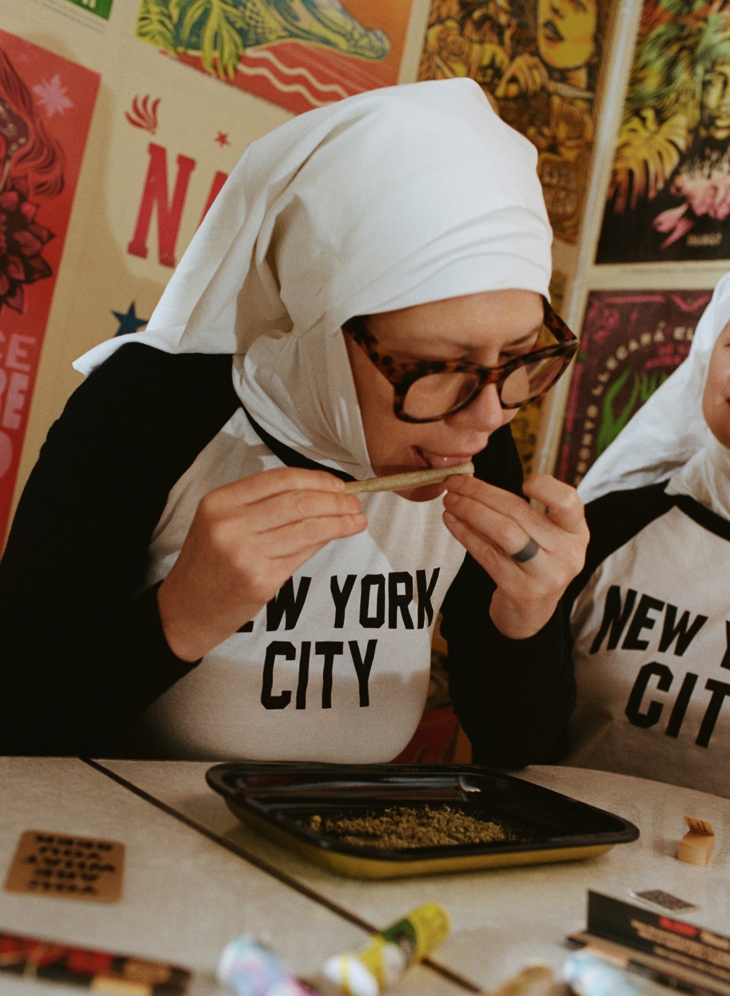 A Sister rolling at a workshop
